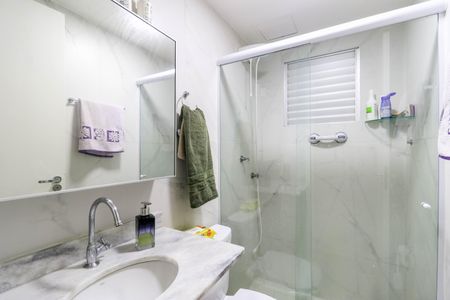 Banheiro da Suíte de apartamento à venda com 2 quartos, 49m² em Santo Amaro, São Paulo