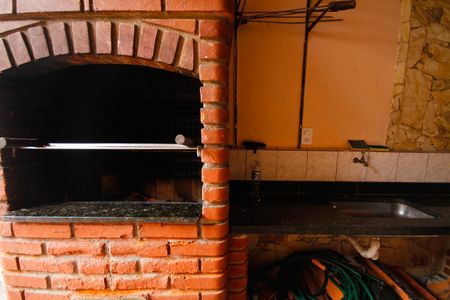 Churrasqueira de casa para alugar com 3 quartos, 118m² em Jardim Imperador, Praia Grande