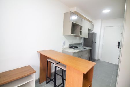 Cozinha de kitnet/studio para alugar com 1 quarto, 26m² em Jardim das Acacias, São Paulo
