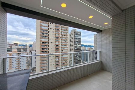 Sacada  de apartamento para alugar com 2 quartos, 67m² em Guilhermina, Praia Grande