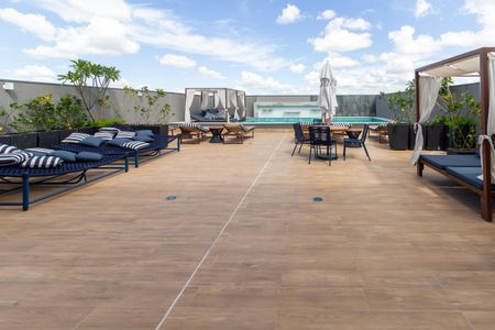 Studio para alugar com 31m², 1 quarto e sem vaga Studio para alugar com 31m², 1 quarto e sem vagaÁrea comum - Piscina