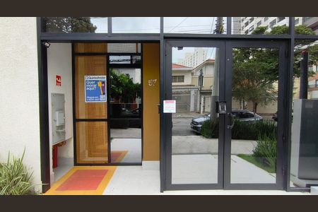 Studio para alugar com 22m², 1 quarto e sem vagaFachada + Plaquinha