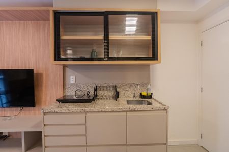 Studio à venda com 33m², 1 quarto e sem vagaCozinha e Área de Serviço