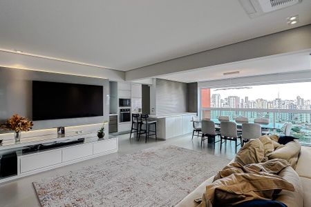 Sala de apartamento à venda com 2 quartos, 92m² em Vila Regente Feijó, São Paulo