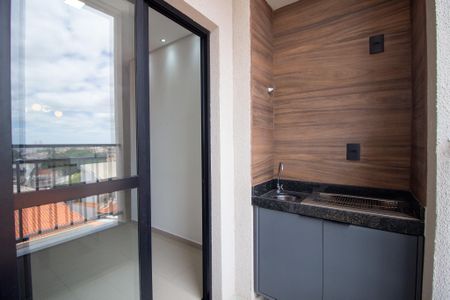 Varanda da Sala  de apartamento para alugar com 2 quartos, 52m² em Vila Haro, Sorocaba