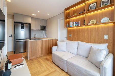 Sala de apartamento para alugar com 2 quartos, 47m² em Santo Amaro, São Paulo