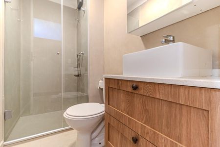 Studio para alugar com 24m², 1 quarto e sem vaga Studio para alugar com 24m², 1 quarto e sem vagaBanheiro