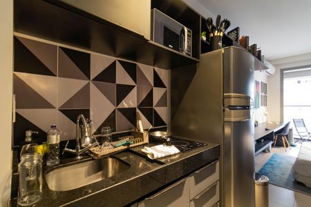 Studio para alugar com 25m², 1 quarto e sem vaga Studio para alugar com 25m², 1 quarto e sem vagaCozinha