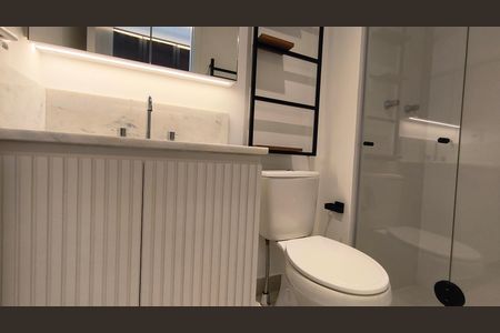 Studio para alugar com 24m², 1 quarto e sem vaga Studio para alugar com 24m², 1 quarto e sem vagaBanheiro