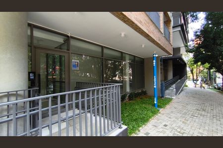 Studio para alugar com 24m², 1 quarto e sem vaga Studio para alugar com 24m², 1 quarto e sem vagaFachada + Plaquinha