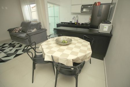 Sala de Jantar de apartamento à venda com 3 quartos, 75m² em Vila Curuçá, Santo André