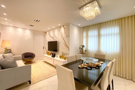 Sala de apartamento à venda com 3 quartos, 128m² em Luxemburgo, Belo Horizonte