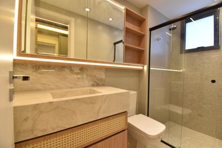 Apartamento para alugar com 82m², 2 quartos e 1 vagaBanheiro da Suíte