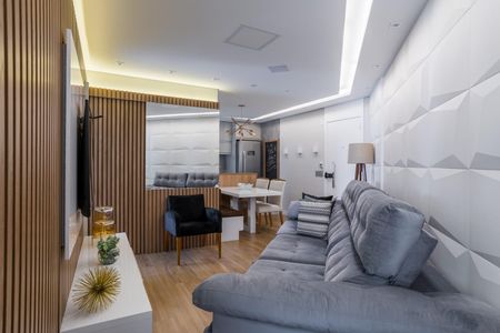 Sala de apartamento à venda com 2 quartos, 51m² em Jardim Monte Alegre, Taboão da Serra