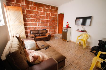 Sala de casa de condomínio para alugar com 3 quartos, 60m² em Balneario Japurá, Praia Grande