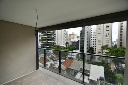 varanda sala 1 de apartamento à venda com 1 quarto, 30m² em Pinheiros, São Paulo