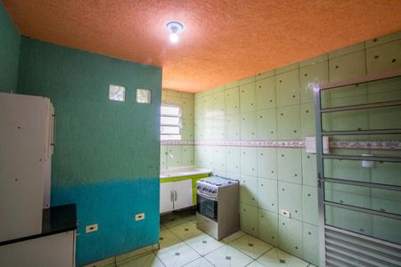 Cozinha de casa para alugar com 1 quarto, 30m² em Jardim Cerqueira Leite, Mauá
