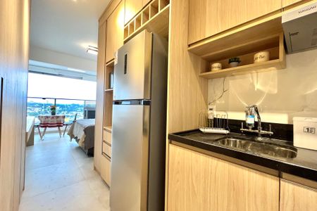 Studio para alugar com 27m², 1 quarto e sem vaga Studio para alugar com 27m², 1 quarto e sem vagaCozinha