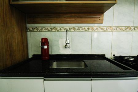 Cozinha de apartamento para alugar com 2 quartos, 60m² em Canto do Forte, Praia Grande