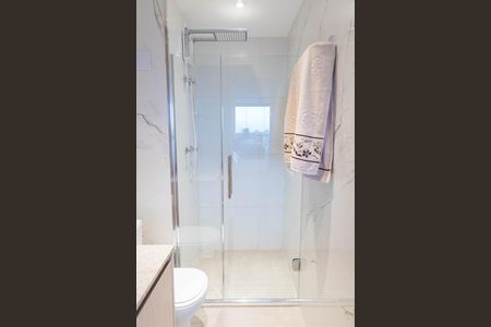 Banheiro de kitnet/studio para alugar com 1 quarto, 27m² em Vila Clementino, São Paulo