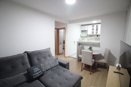 Sala de apartamento à venda com 2 quartos, 48m² em Califórnia, Contagem