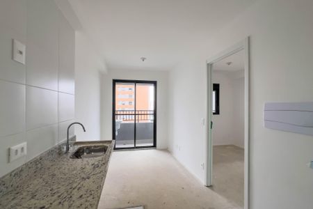 Sala e cozinha de apartamento à venda com 1 quarto, 25m² em Ipiranga, São Paulo