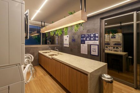 Apartamento para alugar com 33m², 1 quarto e sem vagaLavanderia