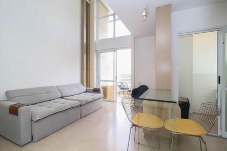 Sala/Cozinha de apartamento à venda com 1 quarto, 72m² em Vila Madalena, São Paulo