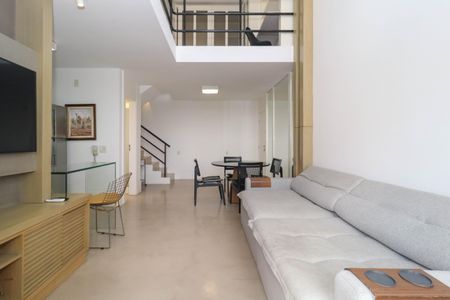Sala/Cozinha de apartamento à venda com 1 quarto, 72m² em Vila Madalena, São Paulo