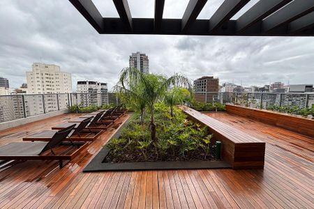 Studio para alugar com 32m², 1 quarto e sem vagadeck piscina