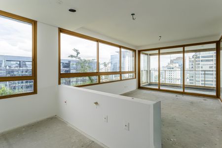 Sala/Cozinha de apartamento à venda com 3 quartos, 147m² em Itaim Bibi, São Paulo