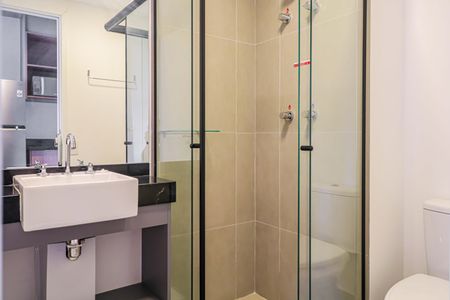 Studio para alugar com 25m², 1 quarto e sem vaga Studio para alugar com 25m², 1 quarto e sem vagaBanheiro