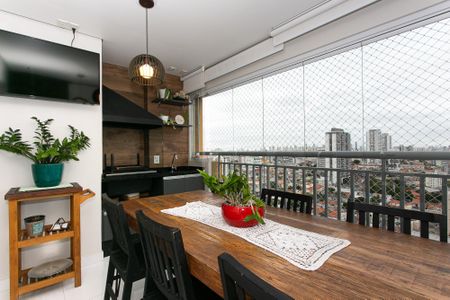 Varanda gourmet de apartamento à venda com 2 quartos, 69m² em Chácara Seis de Outubro, São Paulo