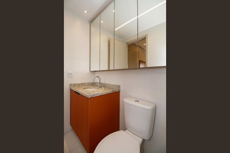 Banheiro da Suíte de kitnet/studio para alugar com 1 quarto, 25m² em Pinheiros, São Paulo