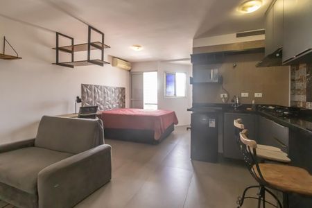 Sala  de apartamento para alugar com 1 quarto, 40m² em Moema, São Paulo