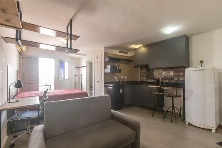 Sala  de apartamento para alugar com 1 quarto, 40m² em Moema, São Paulo