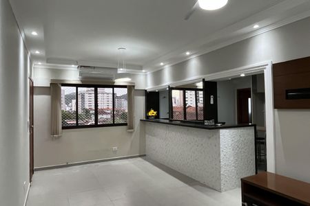 Sala de apartamento para alugar com 3 quartos, 90m² em Campo Grande, Santos