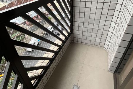 Varanda da Sala de apartamento para alugar com 3 quartos, 90m² em Campo Grande, Santos