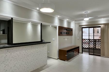 Sala de apartamento para alugar com 3 quartos, 90m² em Campo Grande, Santos