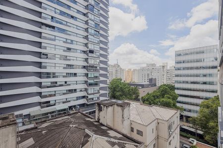 Vista da Varanda de kitnet/studio à venda com 1 quarto, 31m² em Pinheiros, São Paulo
