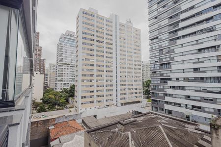 Vista da Varanda de kitnet/studio à venda com 1 quarto, 31m² em Pinheiros, São Paulo