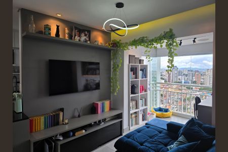 Sala  de apartamento à venda com 2 quartos, 60m² em Gopouva, Guarulhos
