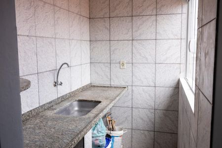 Cozinha de casa para alugar com 1 quarto, 80m² em Jardim Itangua, Sorocaba