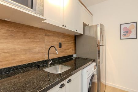 Cozinha e Área de Serviço de apartamento para alugar com 1 quarto, 30m² em Praia de Belas, Porto Alegre