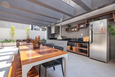 Studio para alugar com 25m², 1 quarto e sem vagaChurrasqueira