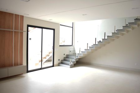 Sala de casa de condomínio para alugar com 3 quartos, 349m² em Bonfim Paulista, Ribeirão Preto