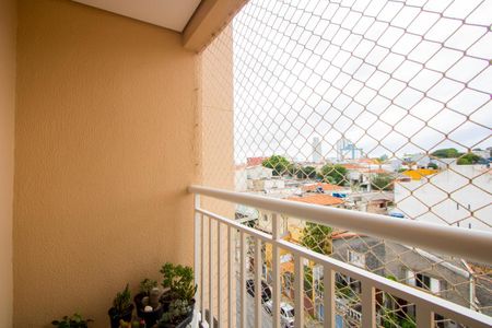 Varanda da sala de apartamento à venda com 2 quartos, 72m² em Vila Príncipe de Gales, Santo André