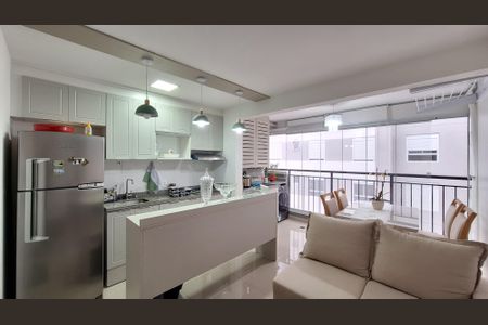 Sala/Cozinha/Área de serviço de apartamento à venda com 2 quartos, 42m² em Barra Funda, São Paulo
