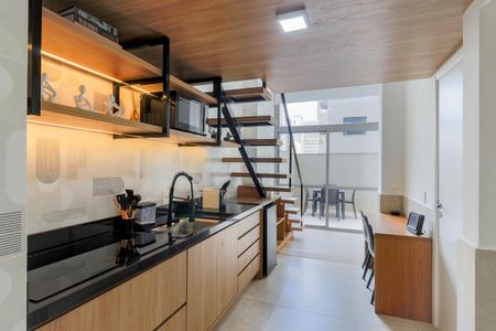Sala/Cozinha de apartamento à venda com 2 quartos, 46m² em Jardim das Acacias, São Paulo