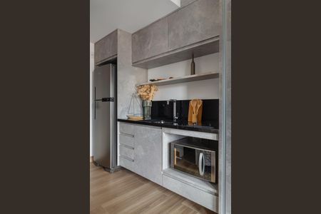 Cozinha de apartamento à venda com 1 quarto, 25m² em Perdizes, São Paulo